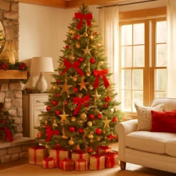 Albero di Natale Clive Slim Verde h230 Ø122m PE+PVC