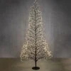 Albero di Natale Nero con 3000 LED Bianco Classico e Timer