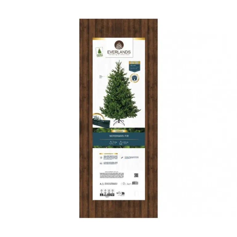 Albero di Natale Nordmann h240Ø165cm PE+PVC