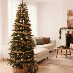 Albero di Natale Russel h210Ø70cm PE+PVC