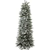 Albero di Natale Russel Innevato h210Ø70cm PE+PVC