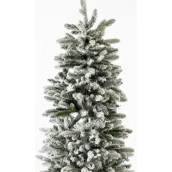 Albero di Natale Russel Innevato h210Ø70cm PE+PVC