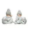 Bambini con porta candela Bianco dim 30.5x17x31 cm 29x26x28.5 cm Pezzo Singolo