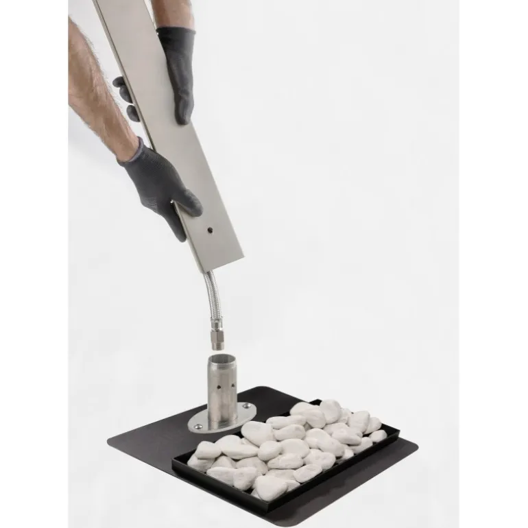 Base in Acciaio con Griglia di Scarico per Fontane Ground Aquapoint