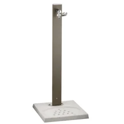 Base in Cemento Bianco Perforata con Griglia di Scarico per Fontane Ground Aquapoint