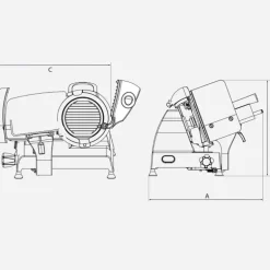 Berkel Affettatrice Red Line 250 colore Matt Rosso