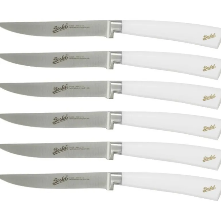 Berkel Elegance Set 6 coltelli da bistecca in acciaio Bianco