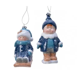 Bimbi da Appendere Bianco/Azzurro. Pezzo Singolo