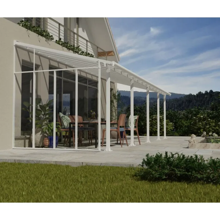 Canopia 3 m Parete laterale Pergola Bianco