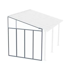 Canopia 3 m Parete laterale Pergola Grigio