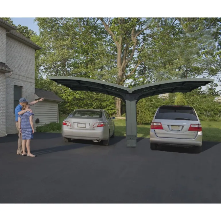 Canopia Arizona Breeze Carport Doppio in Alluminio 6 X 5 m