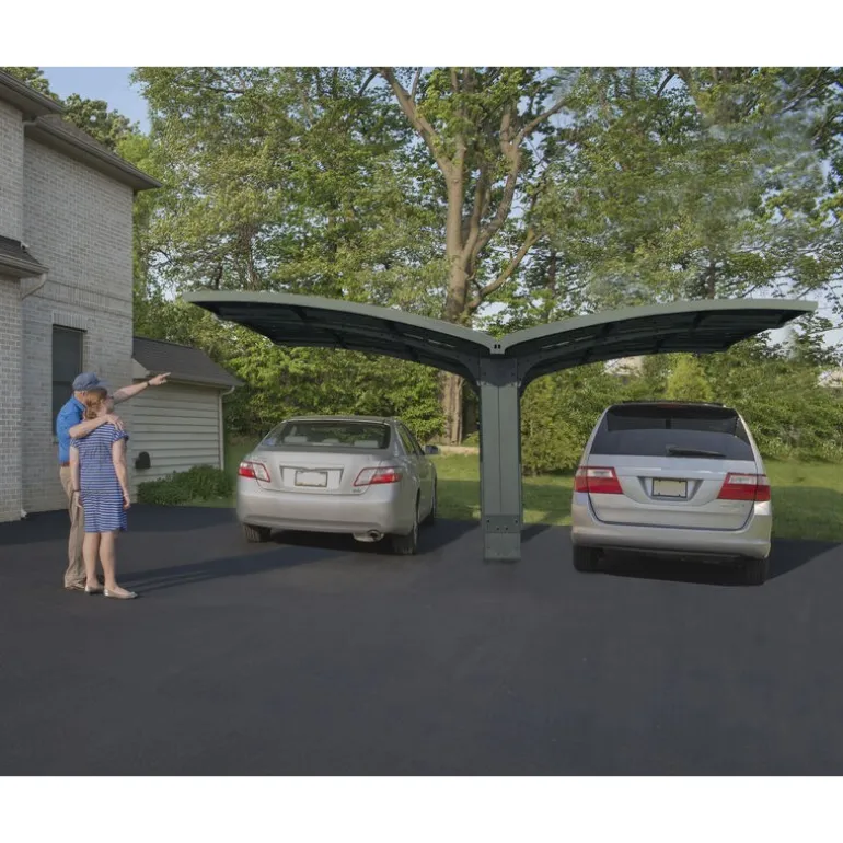 Canopia Arizona Breeze Carport Doppio in Alluminio 6 X 5 m
