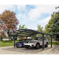 Canopia Arizona Wave Carport Doppio in Alluminio 6 X 5 m
