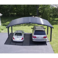 Canopia Arizona Wave Carport Doppio in Alluminio 6 X 5 m