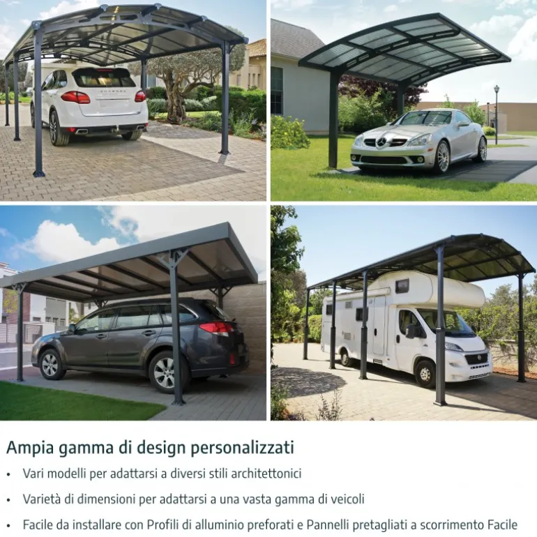 Canopia Atlas Carport in Alluminio 3 X 5 m