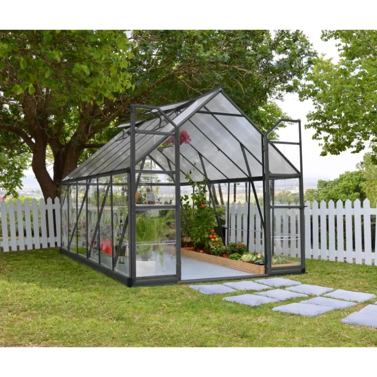 Canopia Balance Ibrida Serra Da Giardino in Policarbonato 367X244X229 cm Grigio