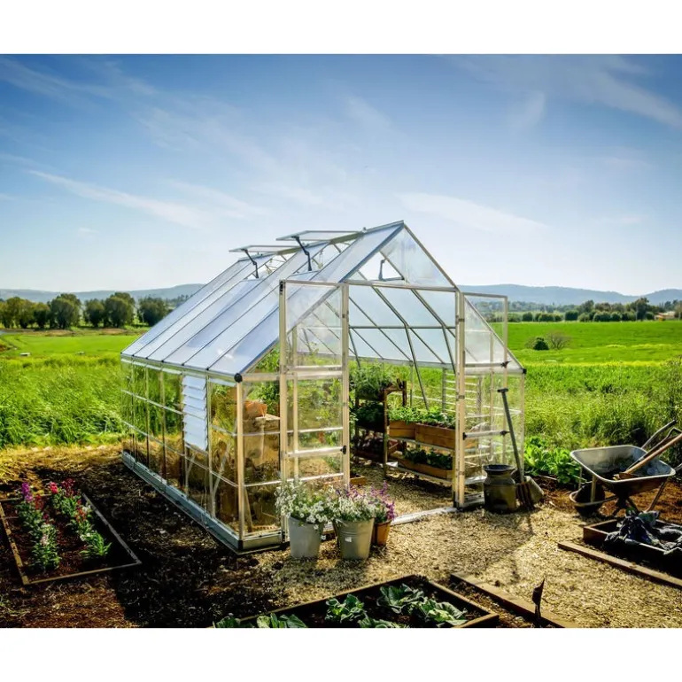 Canopia Balance Ibrida Serra Da Giardino in Policarbonato 366X304X257 cm Argento