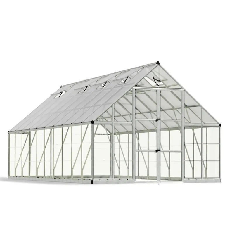 Canopia Balance Ibrida Serra Da Giardino in Policarbonato 604X304X257 cm Argento