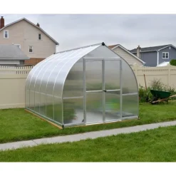 Canopia Bella Doppio Strato Serra Da Giardino in Policarbonato 367X244X219 cm Argento