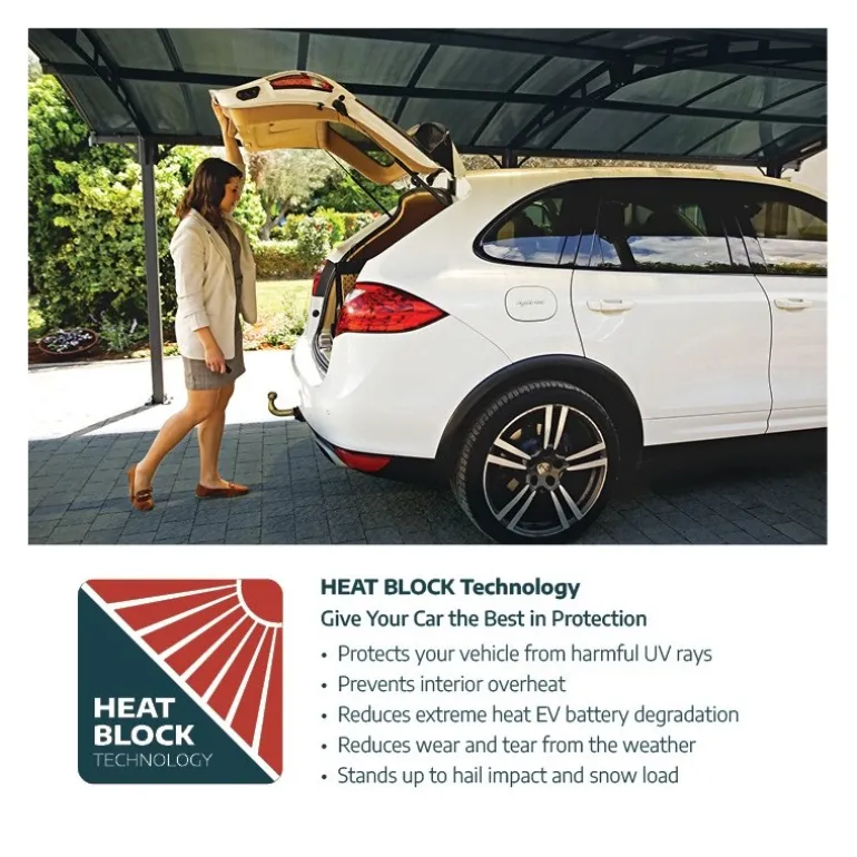 Canopia Colorado Carport in Alluminio 4.3 X 5 m