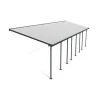 Canopia Feria Pergola Addossata in Alluminio 3X11.56 m Grigio