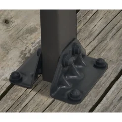 Canopia Feria Pergola Addossata in Alluminio 3X6.1 m Grigio