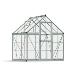 Canopia Harmony Trasparente Serra Da Giardino in Policarbonato 186X185X208 cm Argento