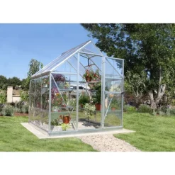 Canopia Harmony Trasparente Serra Da Giardino in Policarbonato 186X185X208 cm Argento