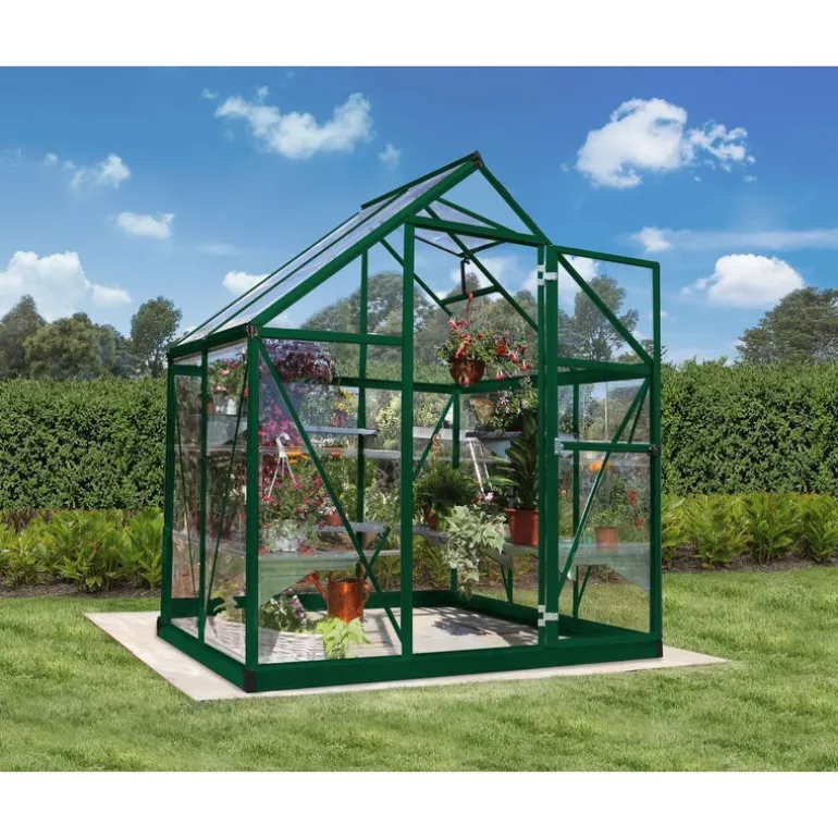 Canopia Harmony Trasparente Serra Da Giardino in Policarbonato 126X185X208 cm Verde