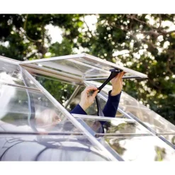 Canopia Harmony Trasparente Serra Da Giardino in Policarbonato 306X185X208 cm Argento