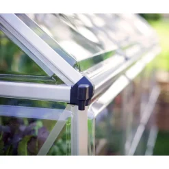 Canopia Harmony Trasparente Serra Da Giardino in Policarbonato 306X185X208 cm Argento