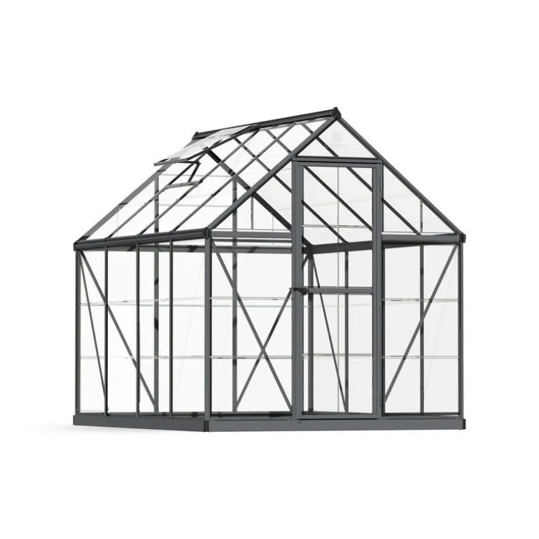 Canopia Harmony Trasparente Serra Da Giardino in Policarbonato 247X185X208 cm Grigio