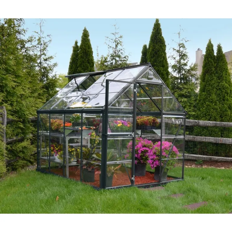 Canopia Harmony Trasparente Serra Da Giardino in Policarbonato 247X185X208 cm Grigio