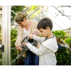 Canopia Harmony Trasparente Serra Da Giardino in Policarbonato 370X185X208 cm Argento