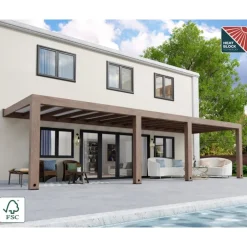 Canopia Helsinki Pergola 3 X 10 m Pergola in Legno di Cedro