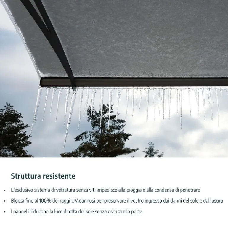 Canopia Herald Pensilina Da Esterno 670X140 cm Trasparente