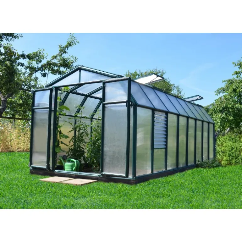 Canopia Hobby Gardener Doppio Strato Serra Da Giardino in Policarbonato 516X266X208 cm Verde