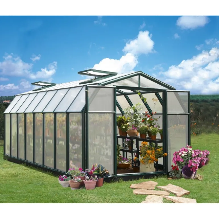 Canopia Hobby Gardener Doppio Strato Serra Da Giardino in Policarbonato 516X266X208 cm Verde