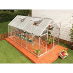 Canopia Hybrid Serra Da Giardino in Policarbonato 426X185X208 cm Argento