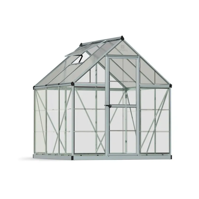 Canopia Hybrid Serra Da Giardino in Policarbonato 186X185X208 cm Argento