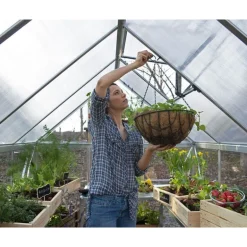 Canopia Hybrid Serra Da Giardino in Policarbonato 247X185X208 cm Argento