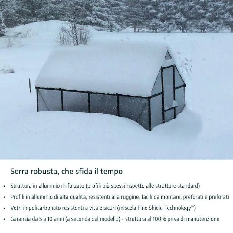 Canopia Hybrid Serra Da Giardino in Policarbonato 426X185X208 cm Verde