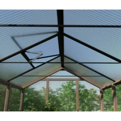 Canopia NATURA Doppio Strato Serra Da Giardino in Policarbonato 360X237.5X261 cm - Legno di cedro