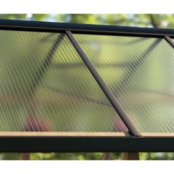 Canopia NATURA Doppio Strato Serra Da Giardino in Policarbonato 500.5X237.5X261 cm - Legno di cedro