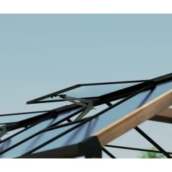 Canopia NATURA Doppio Strato Serra Da Giardino in Policarbonato 500.5X237.5X261 cm - Legno di cedro