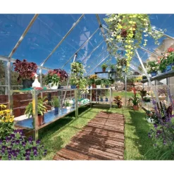 Canopia Octave Trasparente Serra Da Giardino in Policarbonato 367X244X229 cm Argento