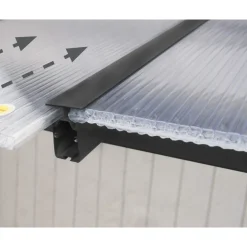 Canopia Olympia Pergola Addossata in Alluminio 3X4.3 m Grigio