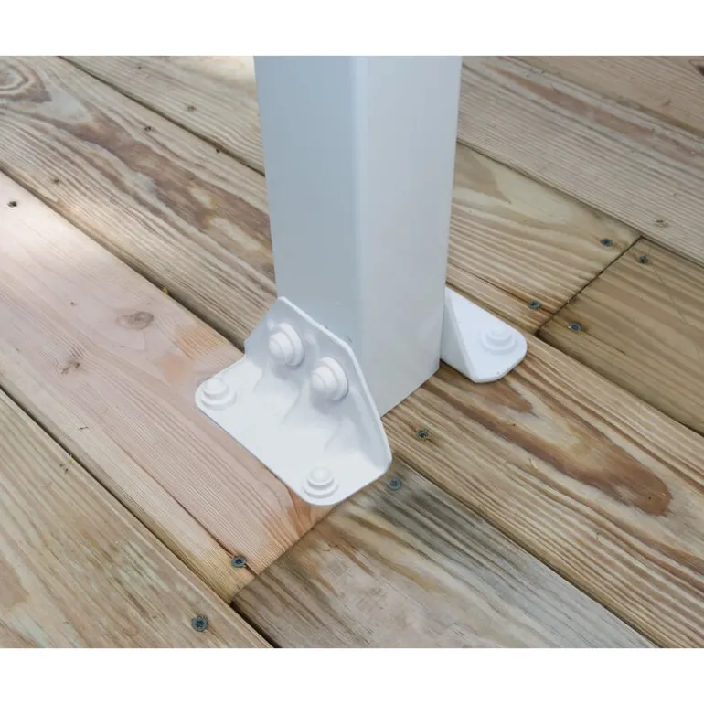 Canopia Olympia Pergola Addossata in Alluminio 3X8.6 m Bianco