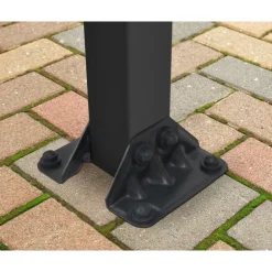 Canopia Olympia Pergola Addossata in Alluminio 3X9.2 m Grigio