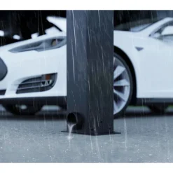 Canopia OSLO Carport in Alluminio 6X9 m Nero